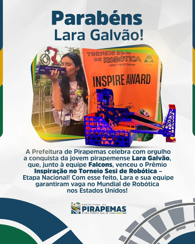 🎉👏 Parabéns, Lara Galvão! 👏🎉