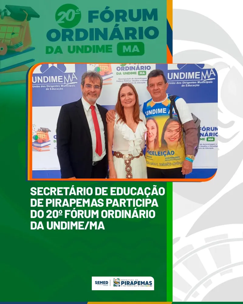 20º Fórum Ordinário da União Nacional dos Dirigentes Municipais de Educação