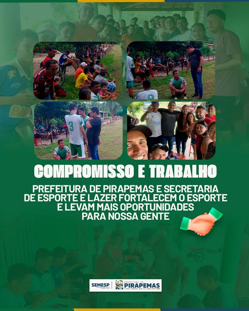 A Secretaria de Esporte e Lazer iniciou os trabalhos de recadastramento esportivo na zona rural de Pirapemas