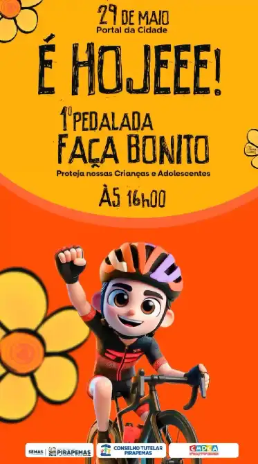 🚴♀️ Acontece hoje a Pedalada Faça Bonito!