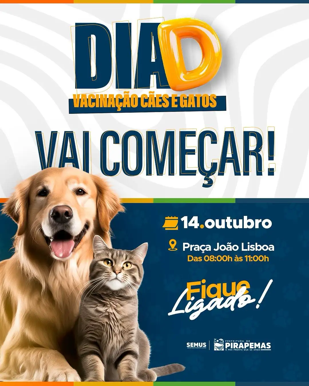 🐾 DIA DE VACINAÇÃO ANTIRRÁBICA! 🐾