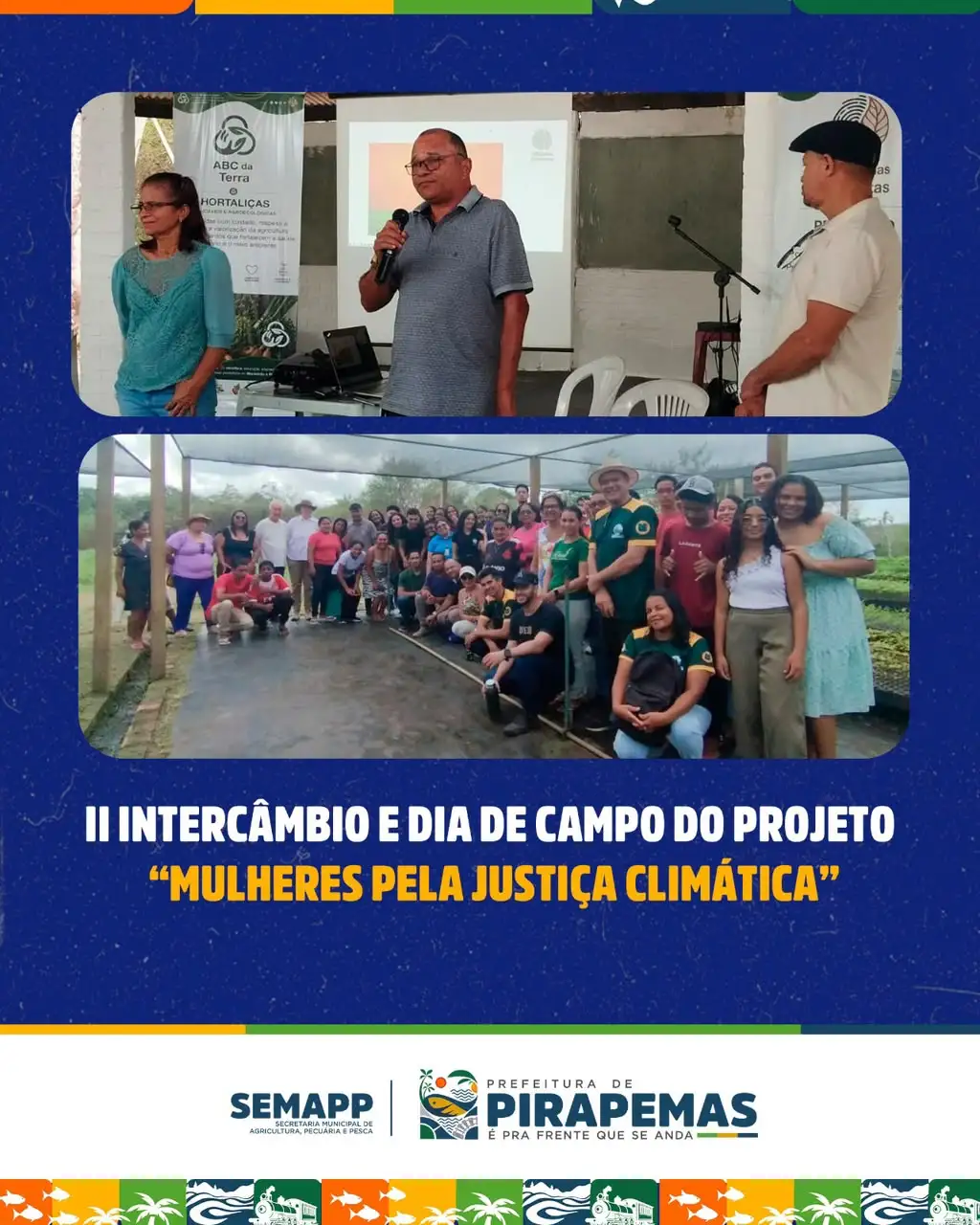 🌱 Pirapemas recebe intercâmbio sobre justiça climática e desenvolvimento sustentável