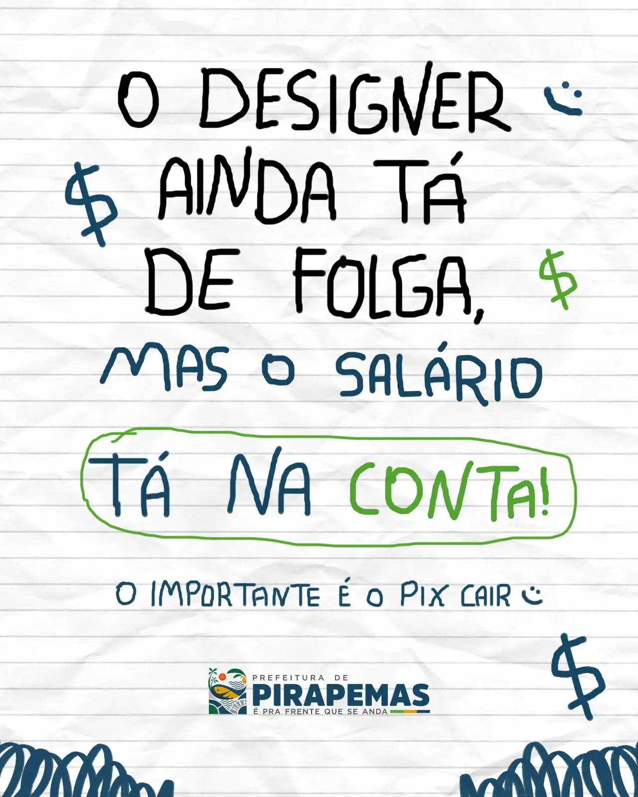 O salário de fevereiro já está na conta! ✅