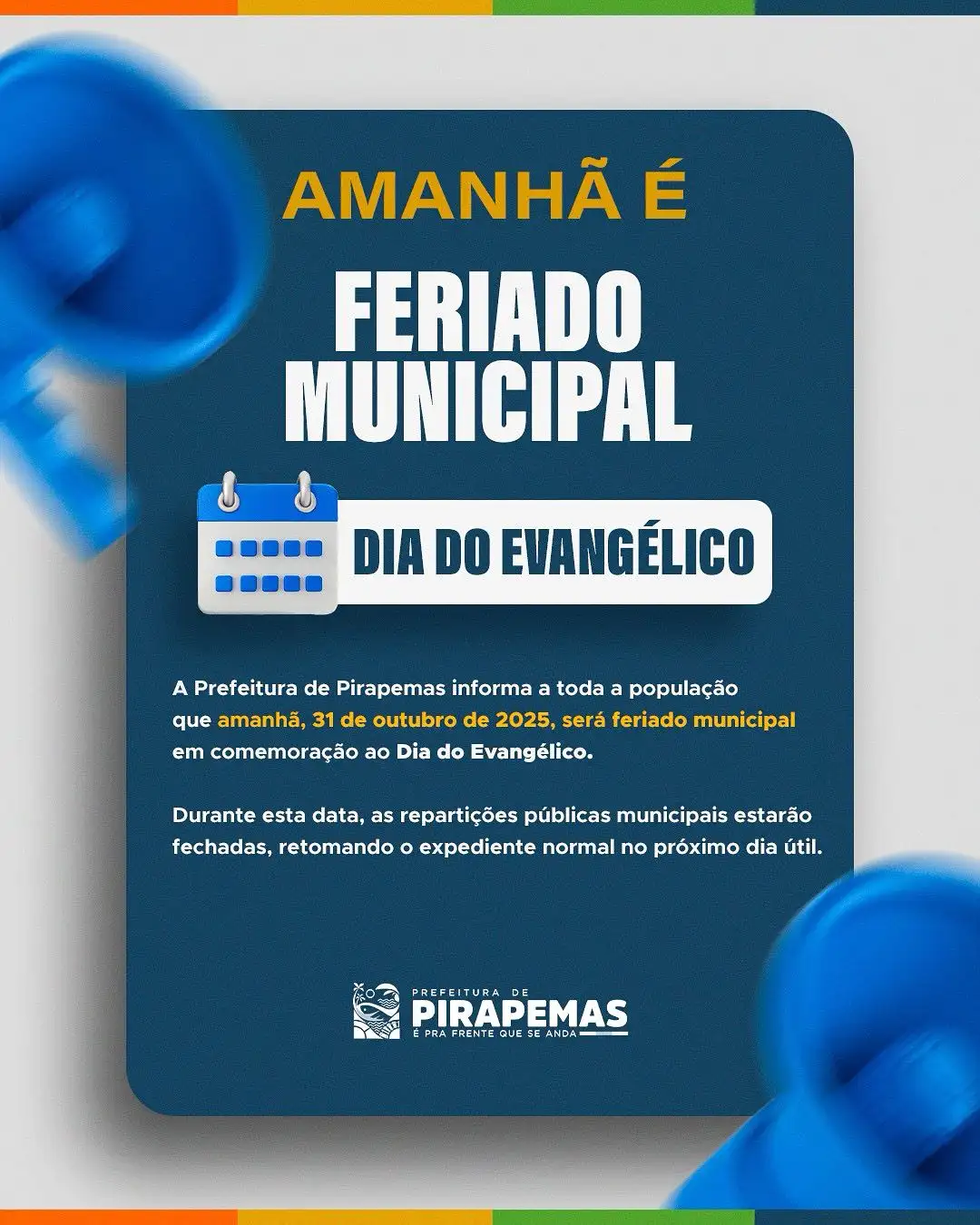 DIA DO EVANGÉLICO!