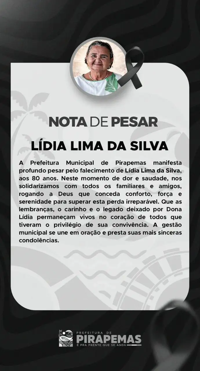 NOTA DE PESAR