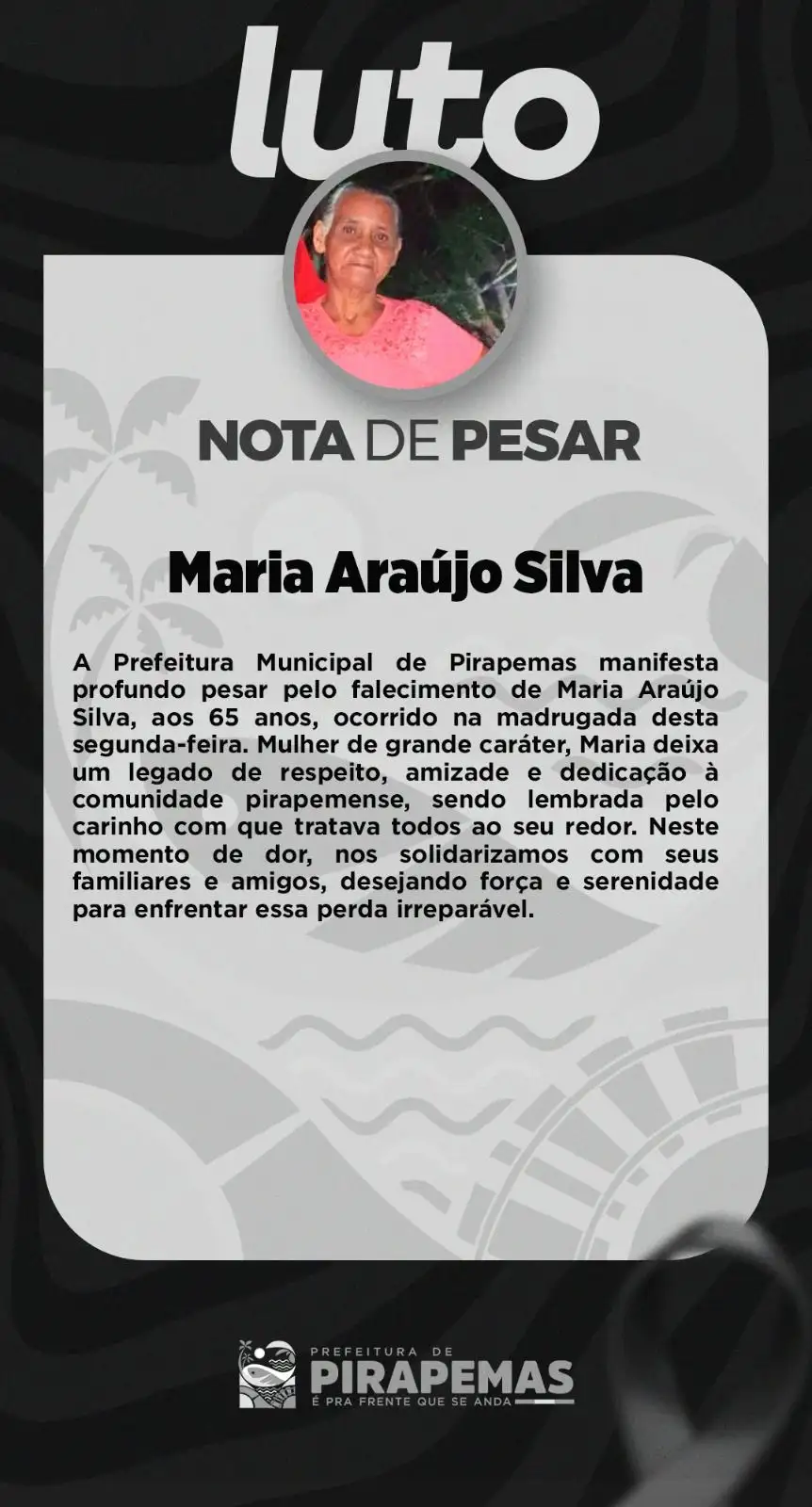 NOTA DE PESAR