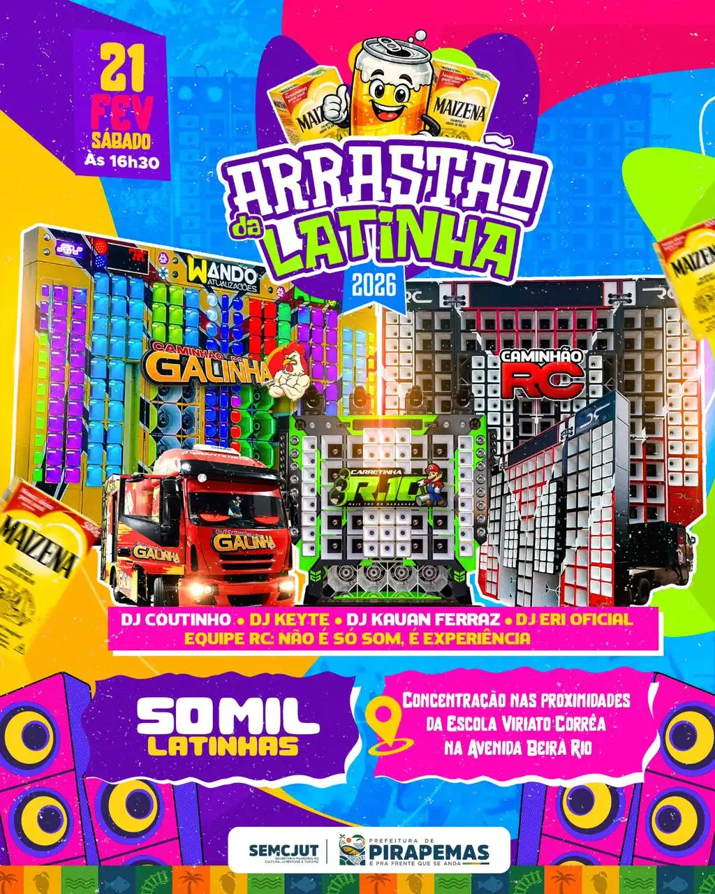 Arrastadão das Latinhas 2026 🎉🥁