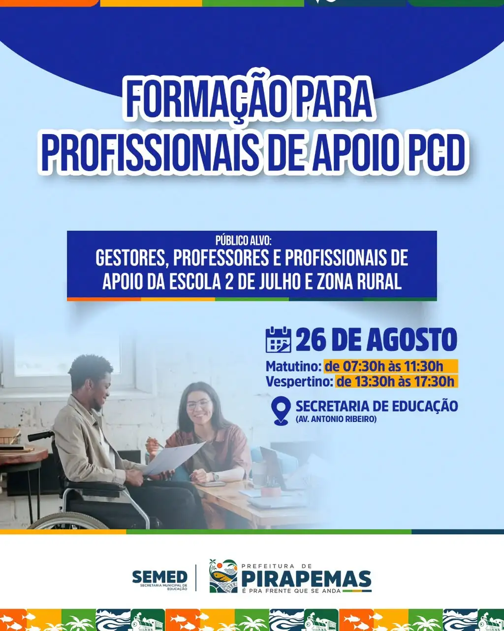Formação para Profissionais de Apoio PCD!