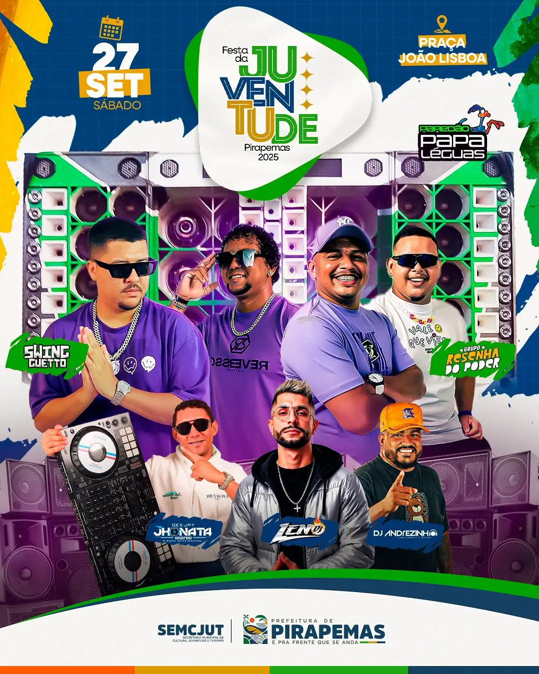 💥 É AMANHÃ! A Festa da Juventude 2025 chega com tudo em Pirapemas! 💥