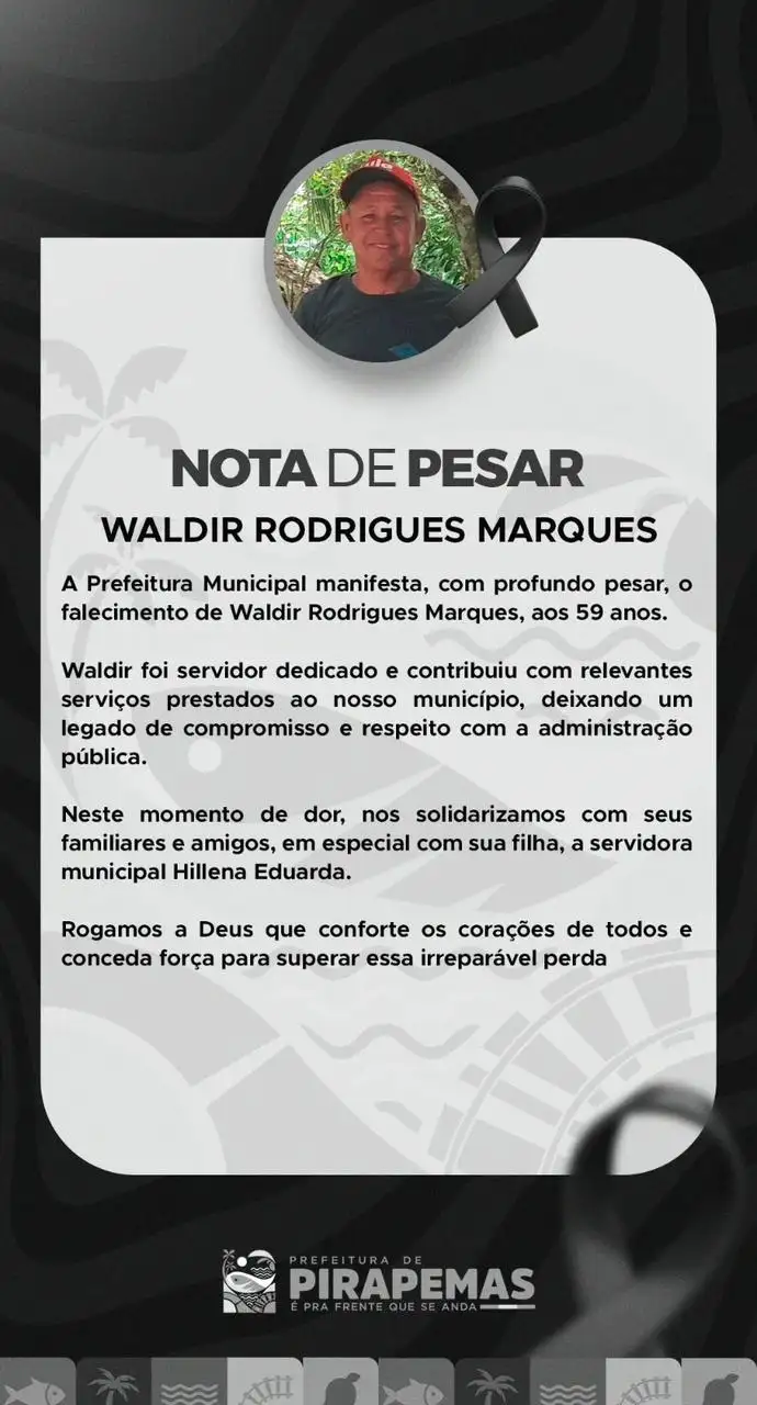 NOTA DE PESAR
