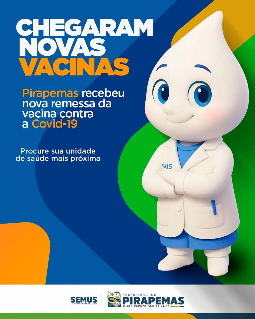 CHEGARAM NOVAS VACINAS!
