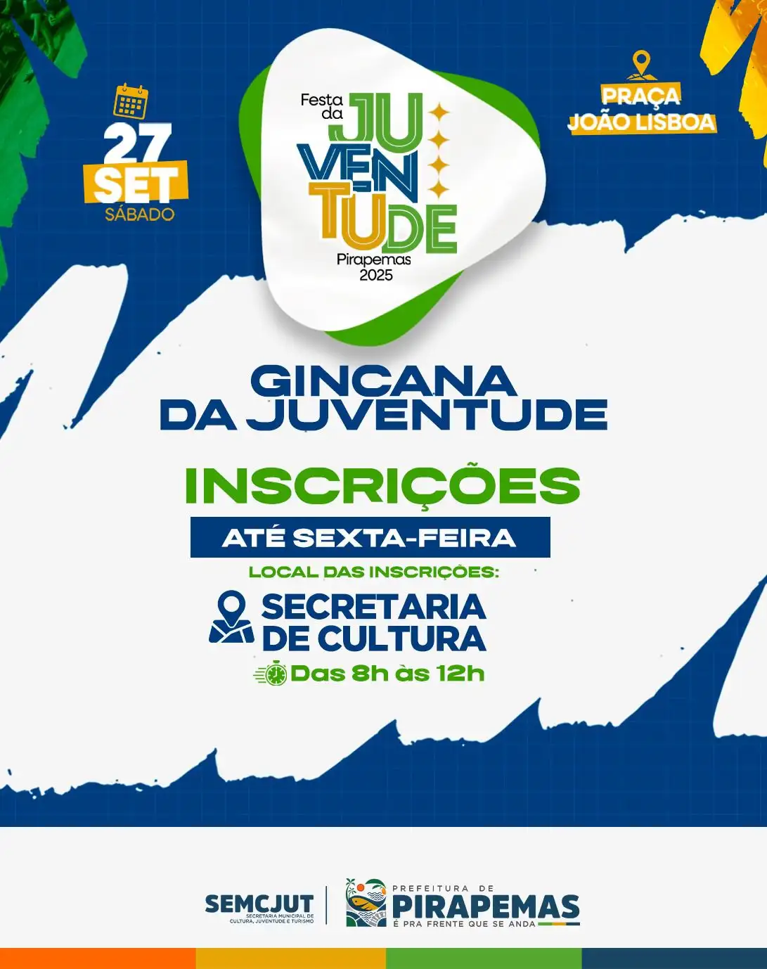 🎉 Festa da Juventude 2025 – Vem aí um dos maiores eventos do ano em Pirapemas! 🎉